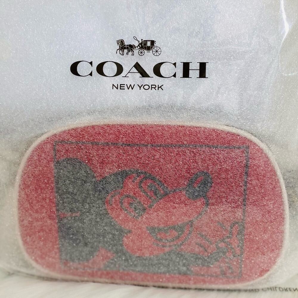 New Coach Disney Mickey Mouse Camera Crossbody/Pebble Leather/ Red-White - Picture 6 of 9